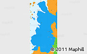 Political Simple Map of Chaiten