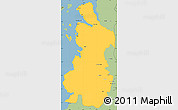 Savanna Style Simple Map of Chaiten