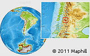Physical Location Map of Futaleufu