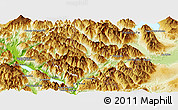 Physical Panoramic Map of Futaleufu