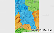 Political Shades 3D Map of PARINACOTA