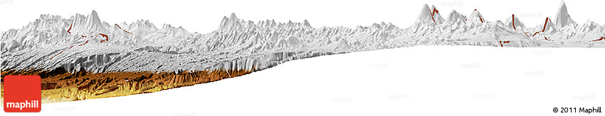 Physical Horizon Map of PARINACOTA