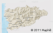 Shaded Relief 3D Map of PETORCA, single color outside