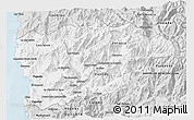 Silver Style 3D Map of PETORCA