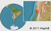 Satellite Location Map of PETORCA
