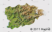 Satellite Map of PETORCA, cropped outside
