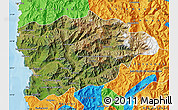 Satellite Map of PETORCA, political outside