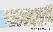 Shaded Relief Panoramic Map of PETORCA