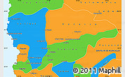 Political Simple Map of PETORCA