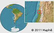 Satellite Location Map of Zapallar