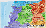 Political Shades 3D Map of QUILLOTA