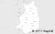 Silver Style Simple Map of QUILLOTA