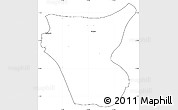 Blank Simple Map of San Antonio, cropped outside