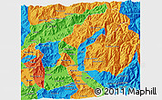 Political 3D Map of SAN FELIPE DE ACONCAGUA