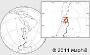 Blank Location Map of SAN FELIPE DE ACONCAGUA