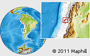 Physical Location Map of SAN FELIPE DE ACONCAGUA, highlighted country