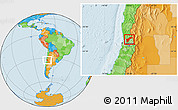 Political Location Map of SAN FELIPE DE ACONCAGUA