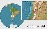 Satellite Location Map of SAN FELIPE DE ACONCAGUA