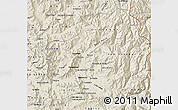 Shaded Relief Map of SAN FELIPE DE ACONCAGUA