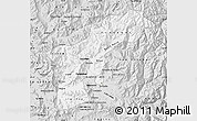 Silver Style Map of SAN FELIPE DE ACONCAGUA