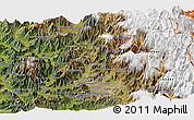 Satellite Panoramic Map of SAN FELIPE DE ACONCAGUA