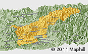 Savanna Style Panoramic Map of SAN FELIPE DE ACONCAGUA