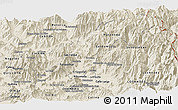 Shaded Relief Panoramic Map of SAN FELIPE DE ACONCAGUA