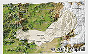 Shaded Relief 3D Map of SANTIAGO, satellite outside
