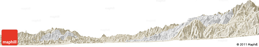 Classic Style Horizon Map of SANTIAGO