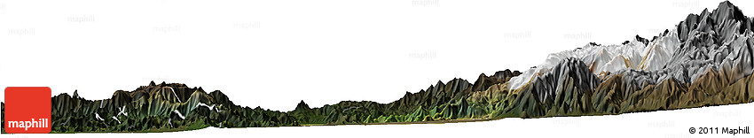 Satellite Horizon Map of SANTIAGO, darken