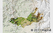 Satellite Map of SANTIAGO, lighten