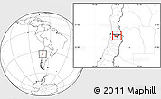 Blank Location Map of Santiago