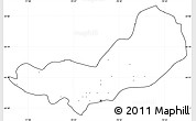 Blank Simple Map of SANTIAGO, cropped outside, no labels