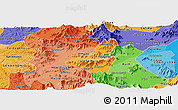 Political Shades Panoramic Map of TALAGANTE