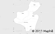 Silver Style Simple Map of TALAGANTE