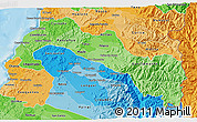 Political Shades 3D Map of TALCA