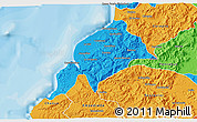 Political 3D Map of Constitucion