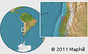 Satellite Location Map of Constitucion
