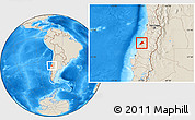 Shaded Relief Location Map of Constitucion