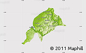 Physical Map of Constitucion, cropped outside