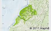 Physical Map of Constitucion, lighten