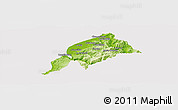 Physical Panoramic Map of Constitucion, cropped outside