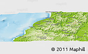Physical Panoramic Map of Constitucion