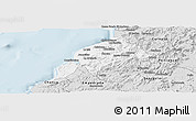Silver Style Panoramic Map of Constitucion
