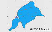 Political Simple Map of Constitucion, cropped outside