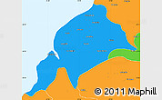 Political Simple Map of Constitucion