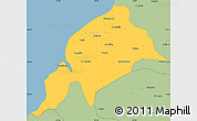 Savanna Style Simple Map of Constitucion