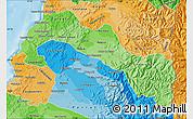 Political Shades Map of TALCA