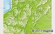 Physical Map of Pencahue