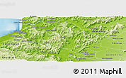 Physical Panoramic Map of Pencahue